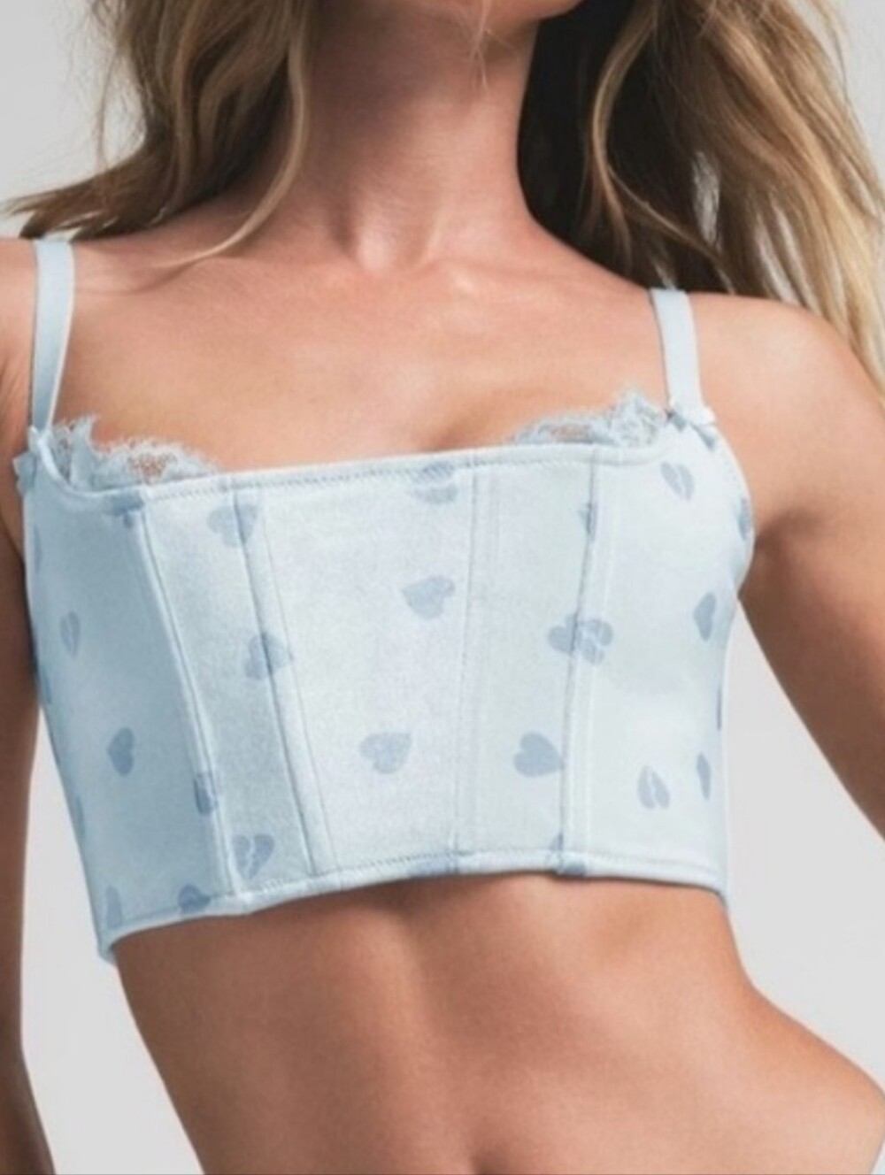 NWT SKIMS heart Breaker Corset Cropped Top